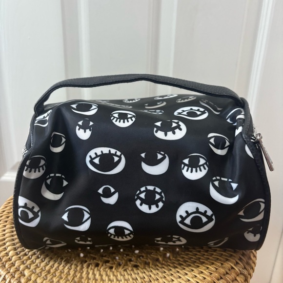 Aimee Kestenberg Eye Love Cosmetic/travel Bag with mini pouch. Black/white. VGC - Picture 5 of 16